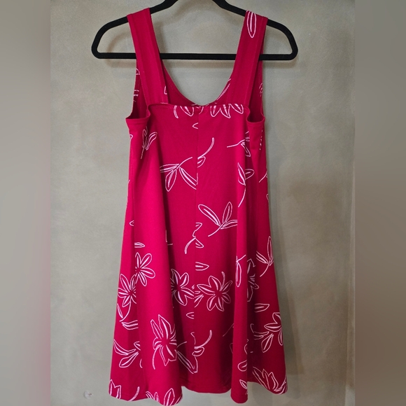 Floral Red Mini Dress - Picture 3 of 8